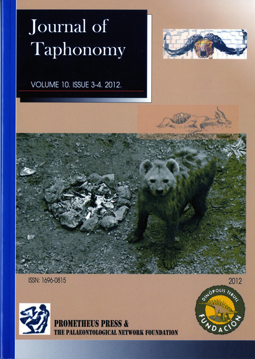 Traphonomy Journal of Taphonomy. Volume 10. Issue 3-4.2012 - Centro del Libro de ...