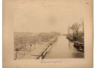 Vista del Canal Imperial de Aragón, 1895