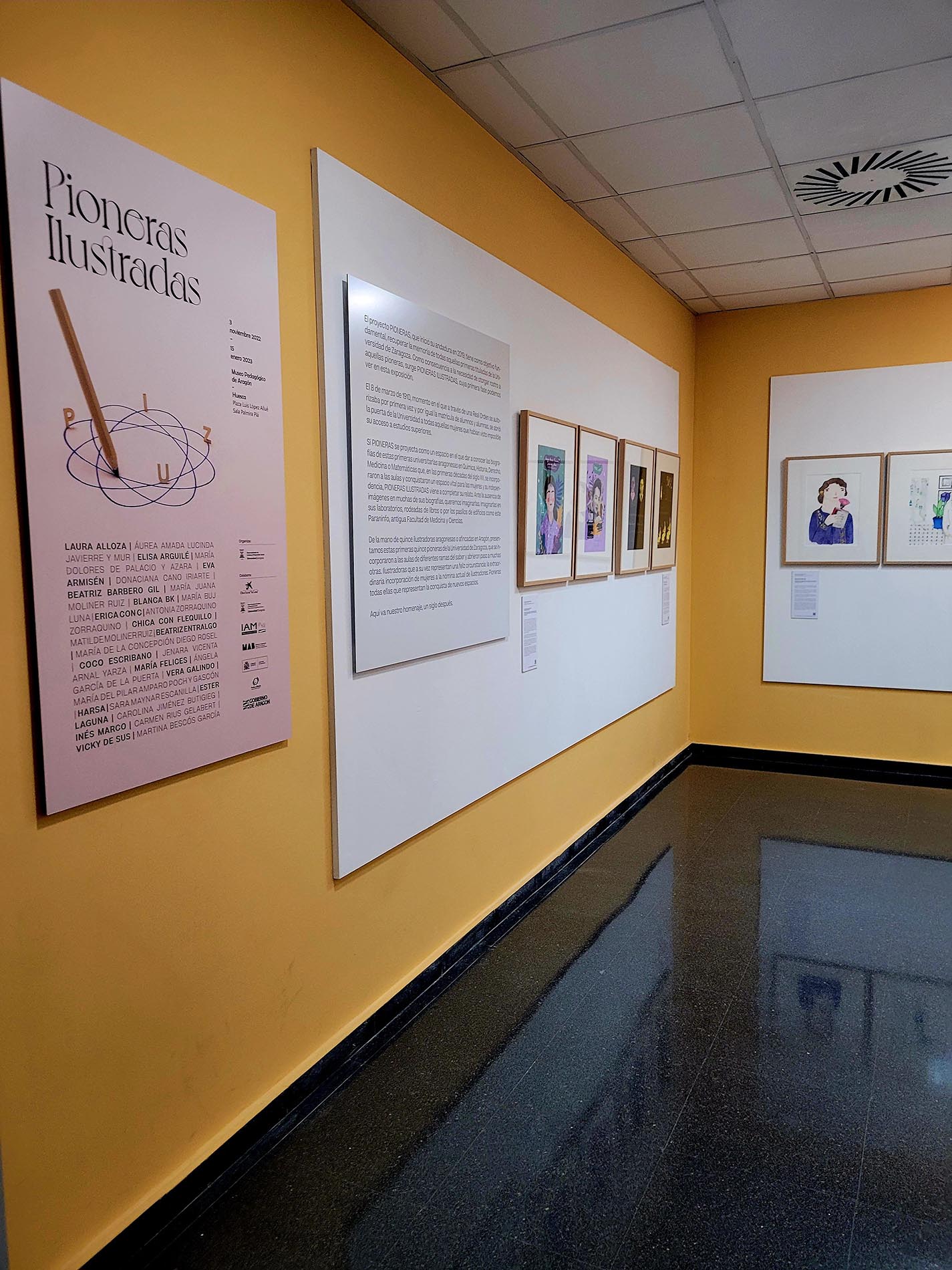 Pioneras ilustradas, en el Museo Pedagógico de Aragón