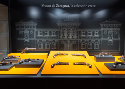Las pistolas proceden de la industria armera guipuzcoana. Foto: José Garrido- Museo de Zaragoza