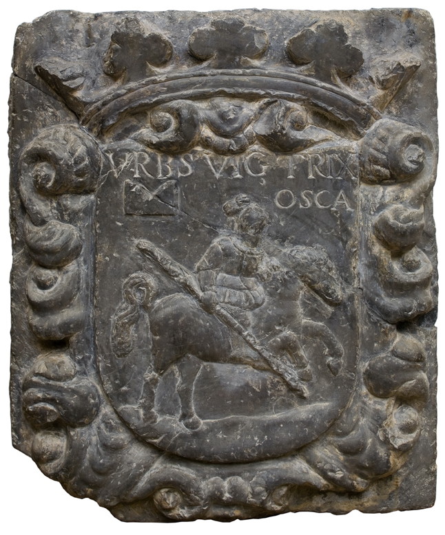 Escudo actual de la ciudad de Huesca. Foto: Museo de Huesca